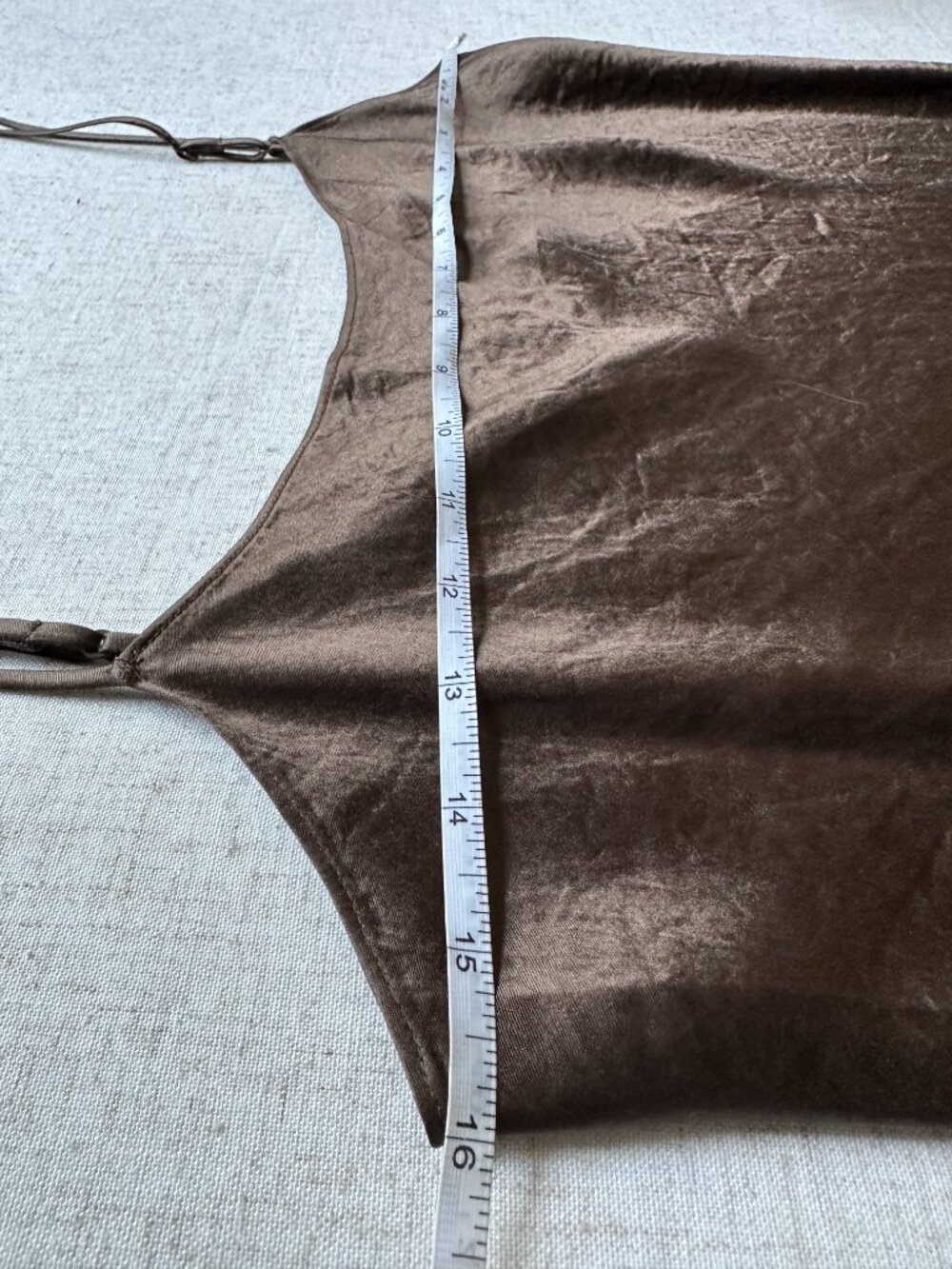 Vince Satin Bias Maxi Slip Dress Chocolate Brown Crinkled Naia Acetate S - Picture 6 of 7